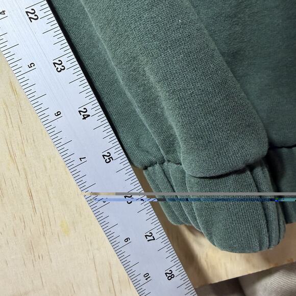 Brandy Melville Green Jogger Sweatpants Elastic Waist Fleece Lounge Pants - Picture 5 of 10